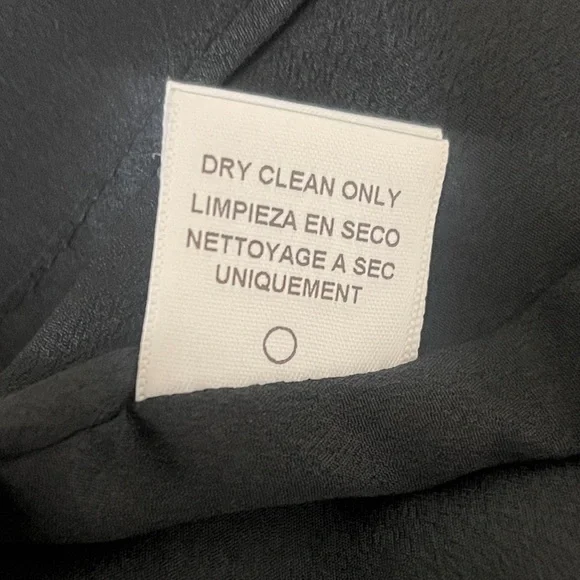 Lavender Brown Floral Mini Dress XS Black V Neck Tiered Long Sleeve - Picture 6 of 8